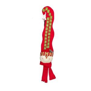 Cloth Snowman Advent Christmas Calendar 38"